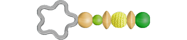 Reißverschluss-Anhänger, Zipperanhänger in Lemon, Gelbgrün und Natur mit Blumen-Schlüsselring und Häkelperle